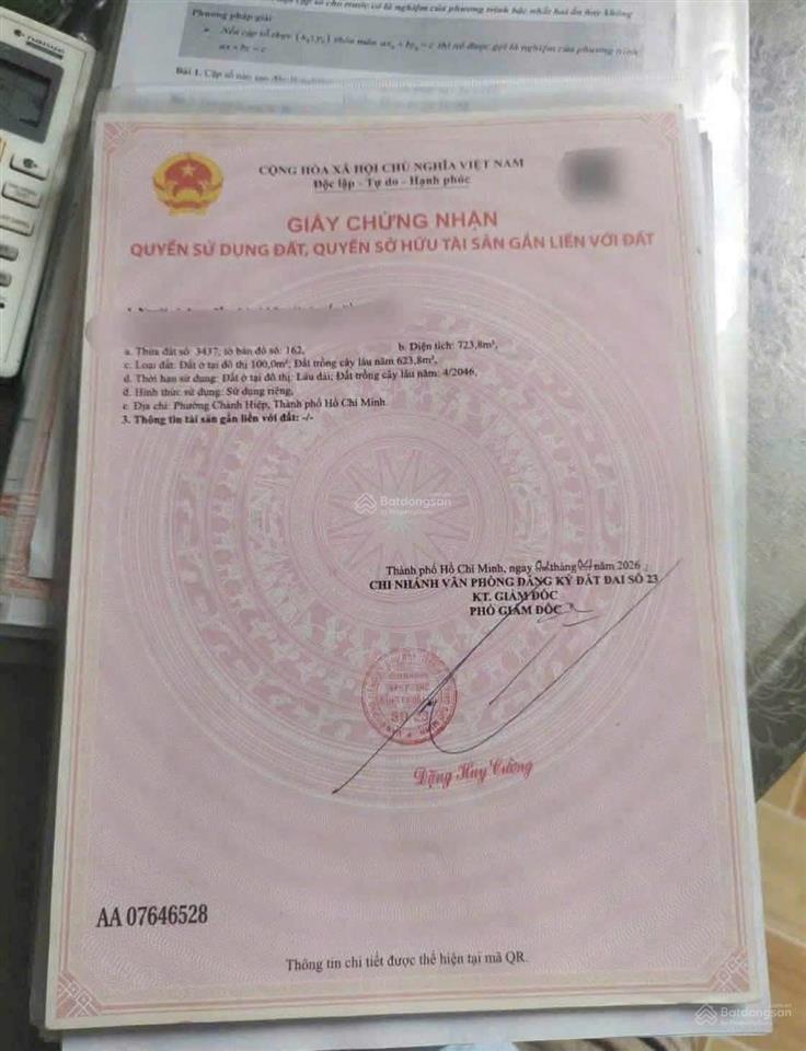 Bán đất mặt tiền bùi ngọc thu, thủ dầu một 723m2, gần chợ bưng cầu, giá 9,99 tỷ