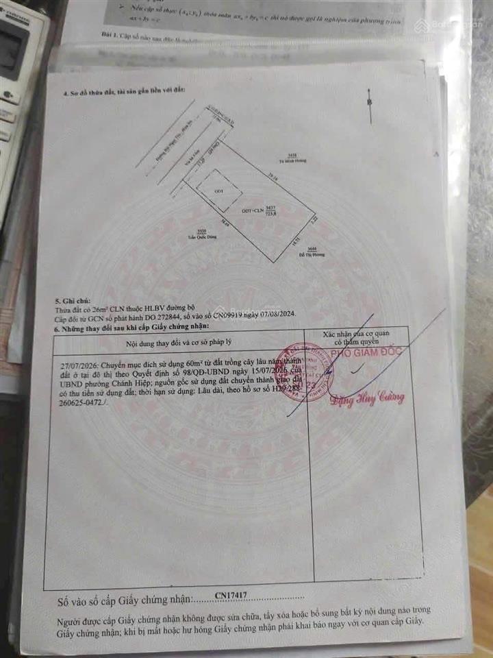 Bán đất mặt tiền bùi ngọc thu, thủ dầu một 723m2, gần chợ bưng cầu, giá 9,99 tỷ