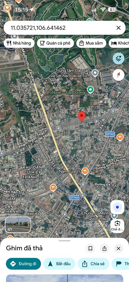 Bán đất mặt tiền phạm ngọc thạch thủ dầu một ngang 17m, nở hậu 21m, giá 20 triệu/m²