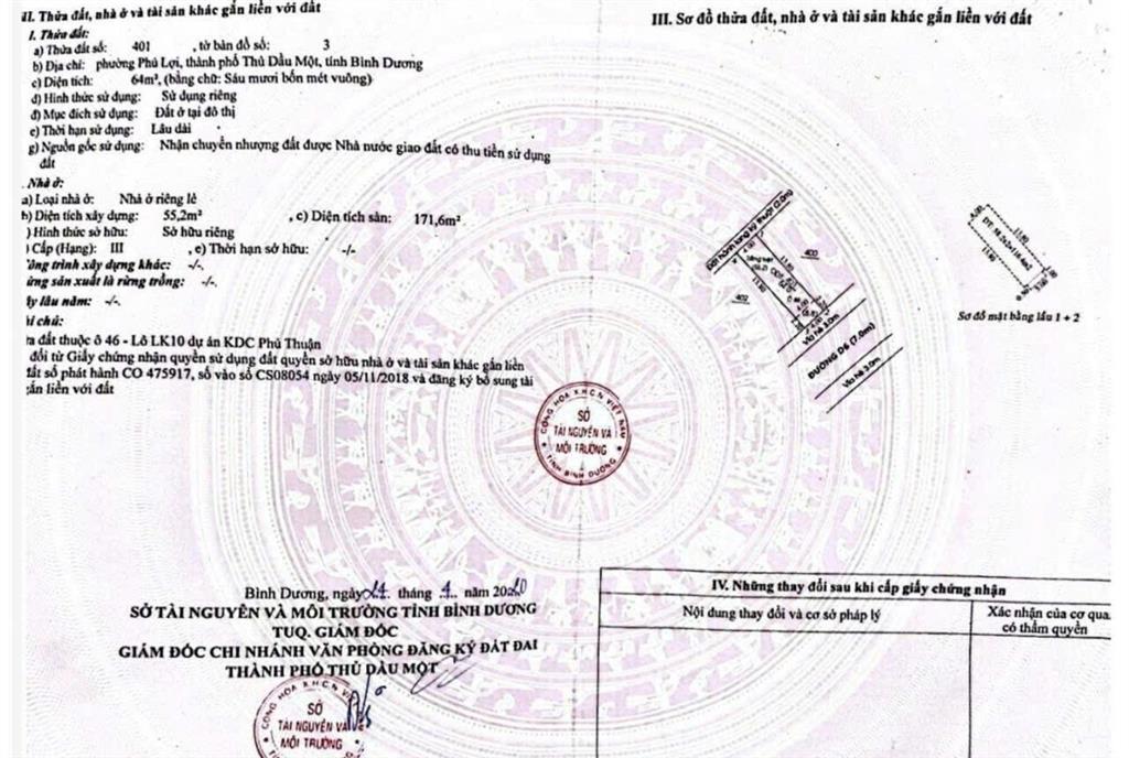 Nhà 3 tầng kdc phúc đạt, thủ dầu một  4 phòng ngủ, giá 4,29 tỷ