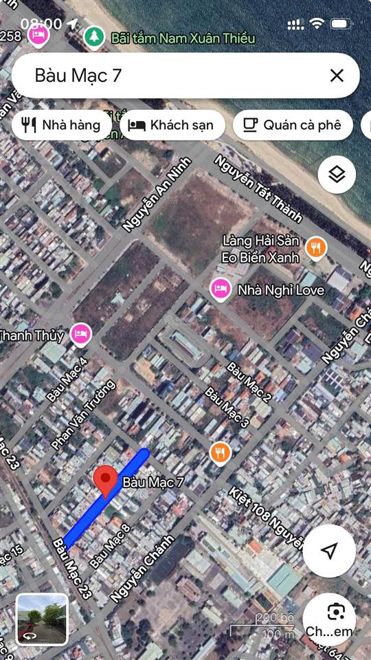 Bán đất bàu mạc 7, 107.5m2, đông nam, gần biển nguyễn an ninh