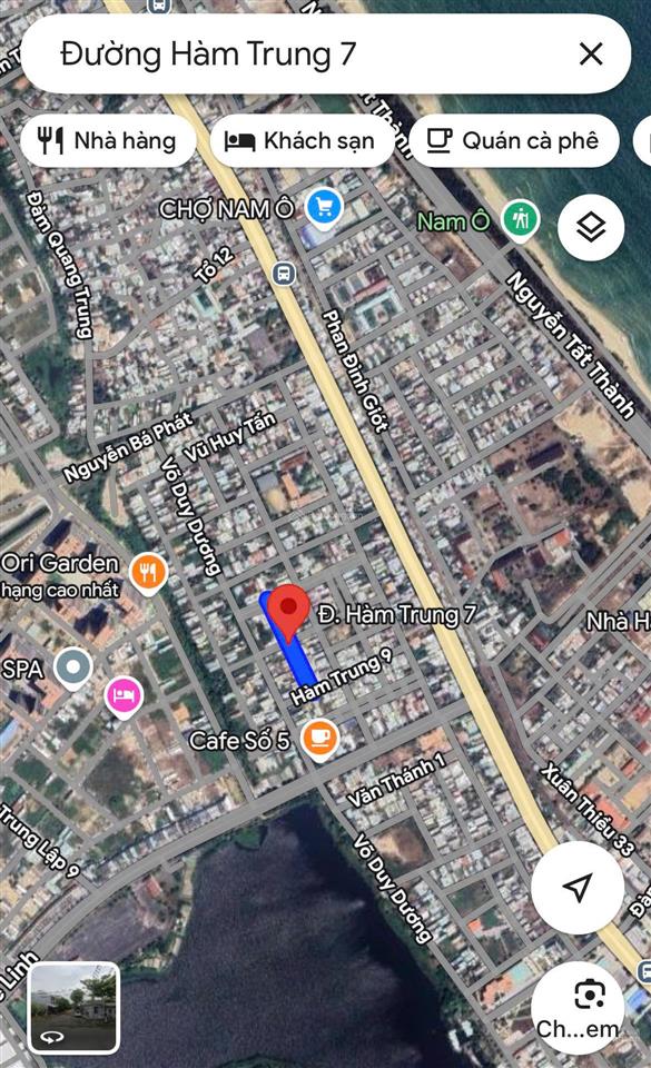 Bán đất hàm trung 7, liên chiểu, ngang 5.7m, giá mềm, kdc đông đúc!