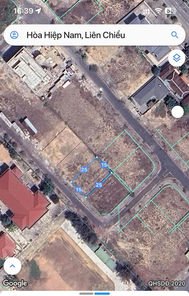Bán 375m² (15x25m) đất biển xuân thiều. giá chỉ 40tr/m2, tiềm năng rất lớn!