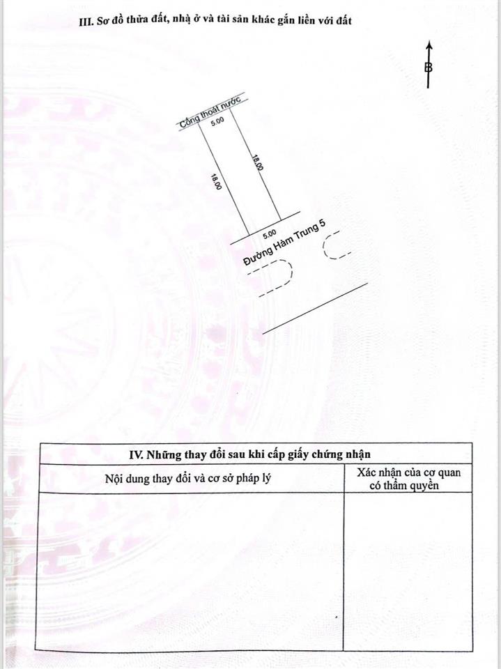 Bán đất hàm trung 5, 90m2 (5x18m), đông nam, gần thpt liên chiểu