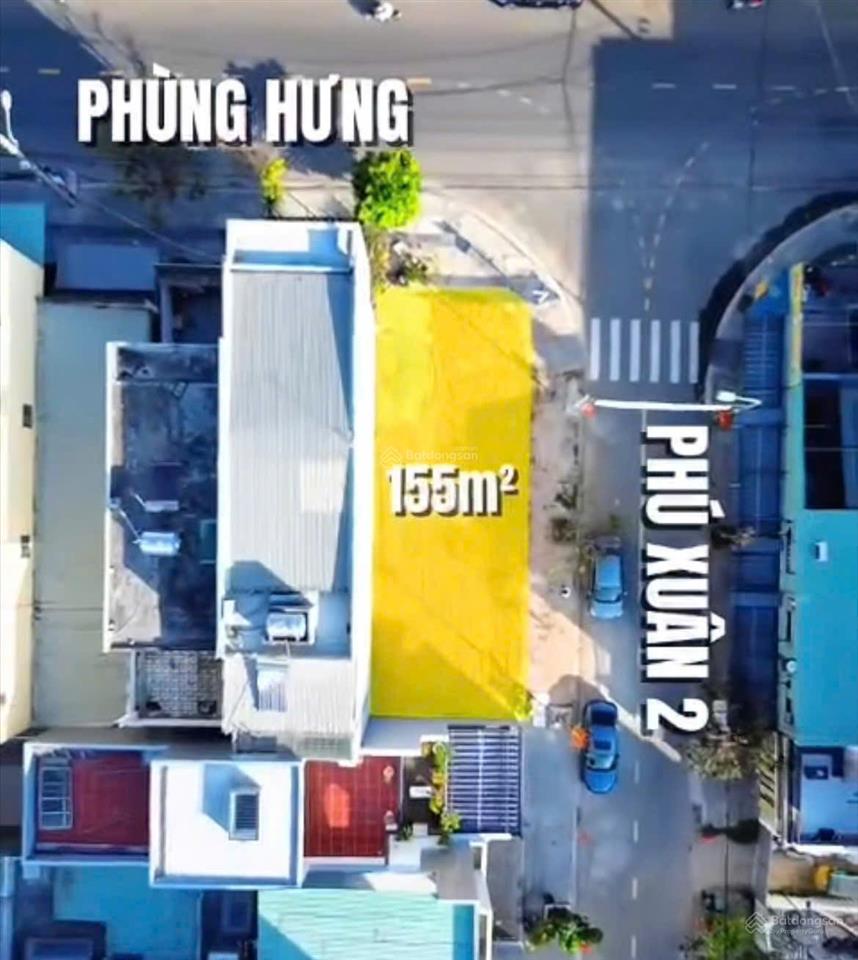 Bán lô góc 2 mặt tiền phùng hưng, đường 10m5 gần hoàng thị loan