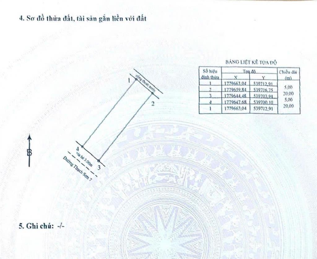 Bán đất thạch sơn 7 ngay chung cư ecohome, 100m² sạch đẹp