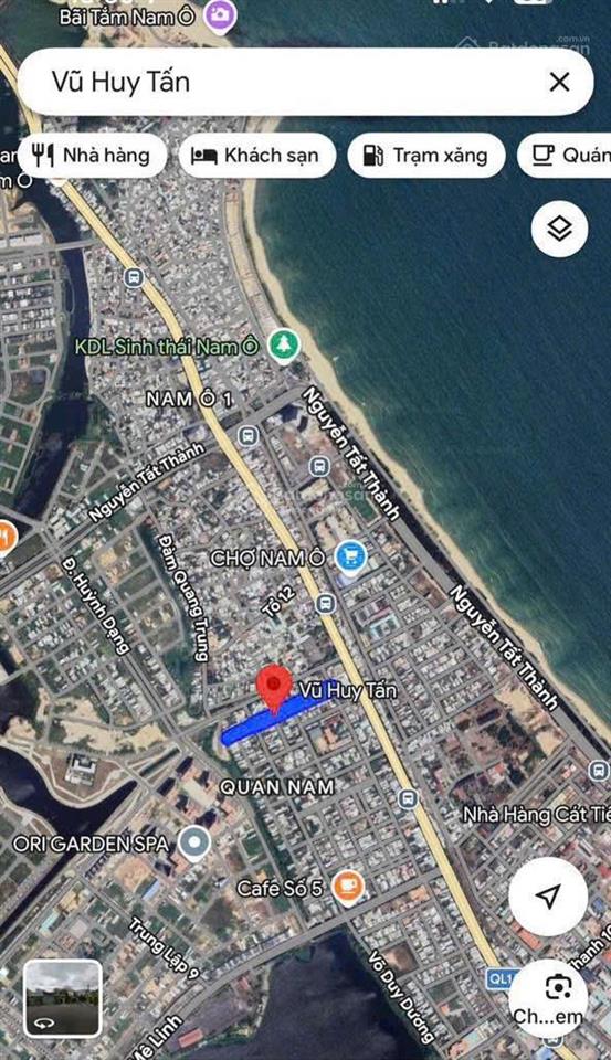 Bán đất vũ huy tấn, hòa hiệp nam, 107.5m² gần thpt liên chiểu