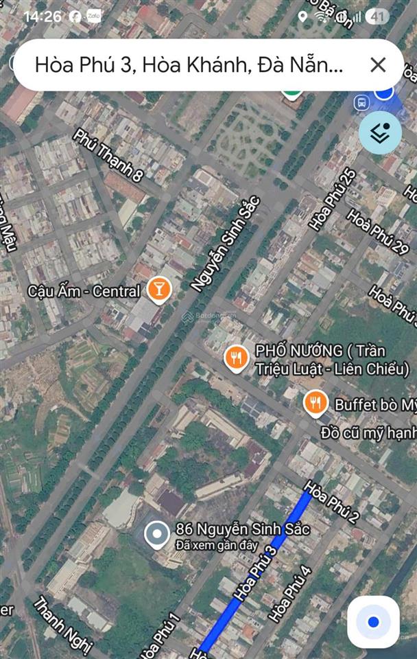 Bán đất đẹp hòa phú 3, gần mega market, nguyễn sinh sắc
