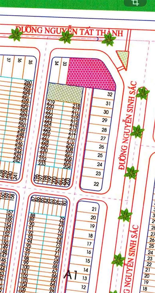 Bán cặp đất đẹp 210m2 vị trí đắc địa ngay sát biển nguyễn sinh sắc