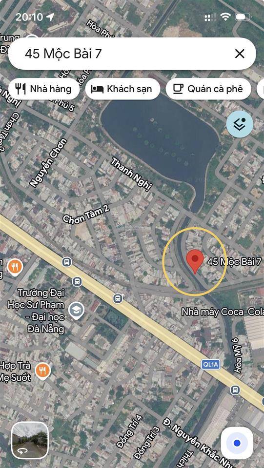 Bán đất mộc bài 7, view kênh thoáng mát, ngay đh sư phạm, đn
