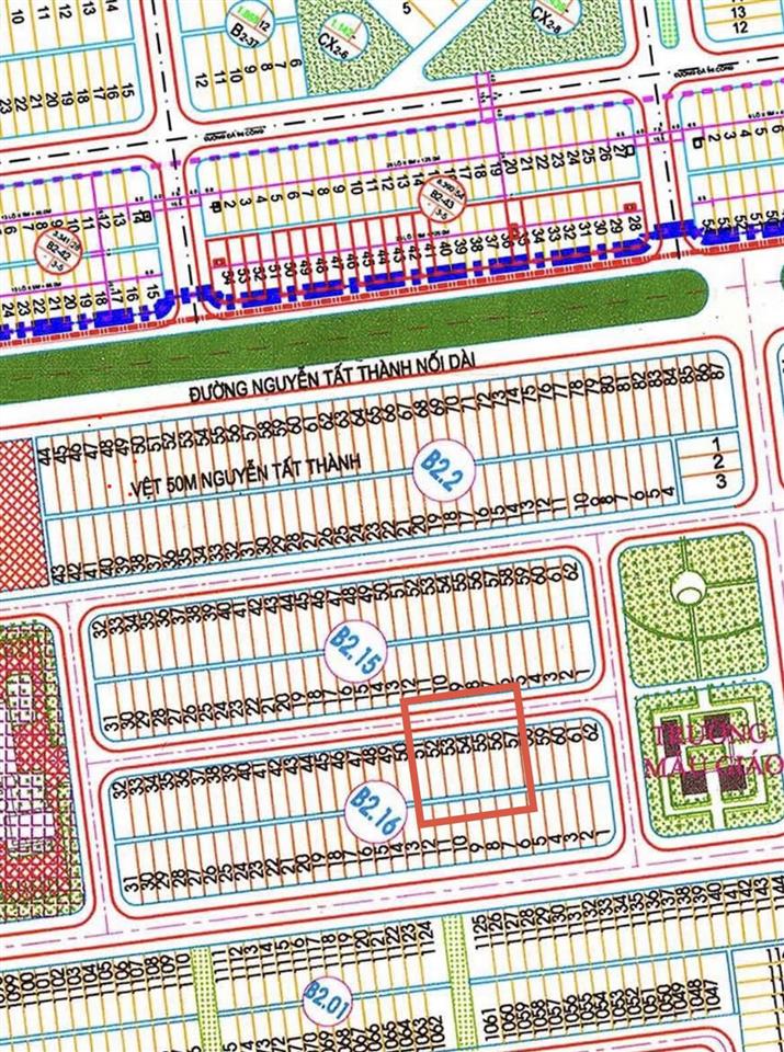 Bán đất đường 5m5 kdc nam nguyễn tất thành nối dài