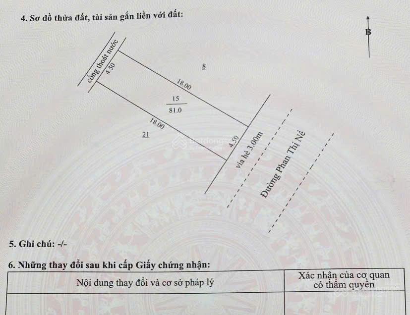 Bán đất phan thị nể rộng 81m2, đông nam, thông biển 200m