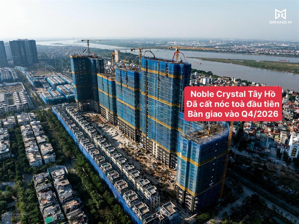 Căn hộ 3pn rẻ nhất toà s5 diện tích 164m2, hướng view sông, tổng giá 23 tỷ toà noble crystal tây hồ