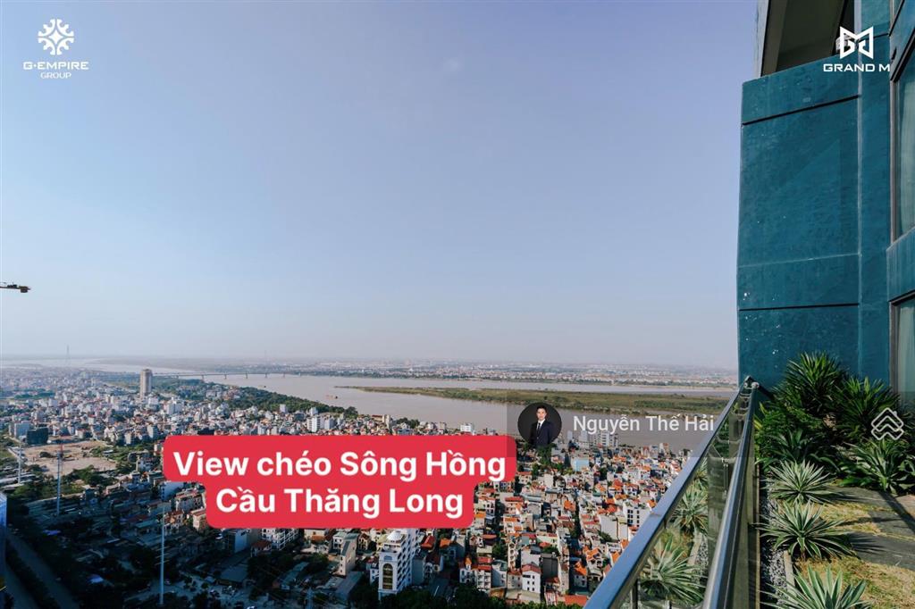 Căn góc duplex 3pn tầng 18, giá 24,6 tỷ, view sông hồng & cầu thăng long, noble crystal tây hồ