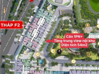 Căn 1pn+ giá 8,7 tỷ, diện tích 54m2, tầng trung, view tiện ích nội khu, toà sun feliza cầu giấy