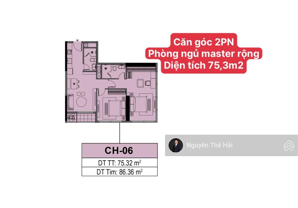 Căn góc 2pn giá 10,8 tỷ, diện tích 86,3m2, tầng cao, view ngã tư phạm hùng, tòa sun feliza cầu giấy