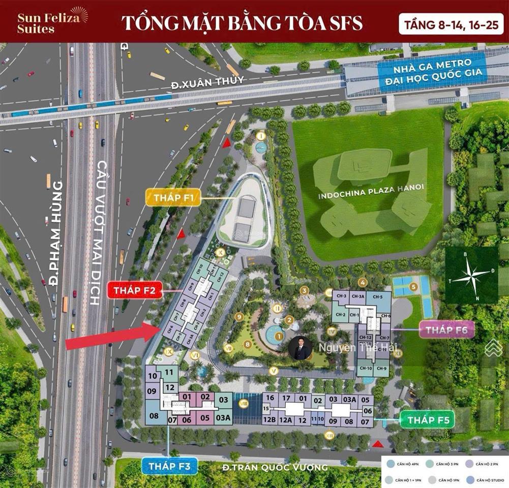 Căn góc 2pn giá 10,8 tỷ, diện tích 86,3m2, tầng cao, view ngã tư phạm hùng, tòa sun feliza cầu giấy