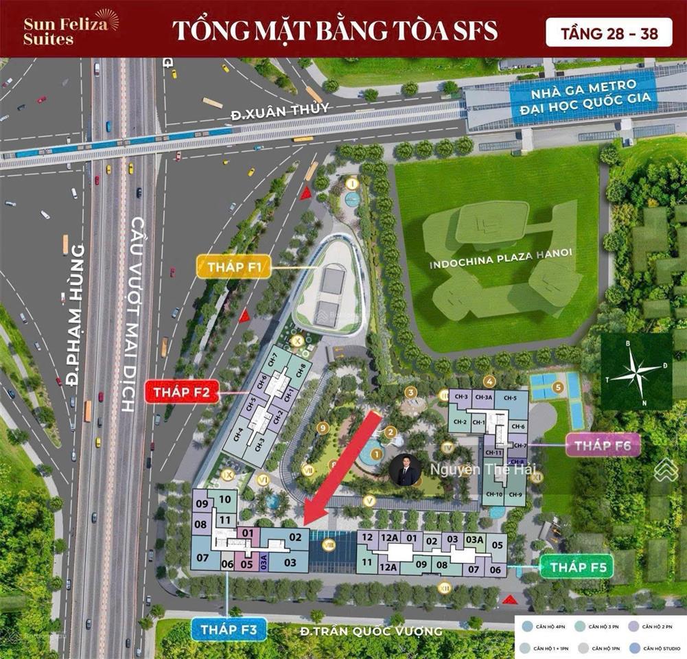 Căn góc 5 phòng ngủ 160m2, toà f3, view nội khu siêu đẹp, giá 21,5 tỷ, sun feliza cầu giấy