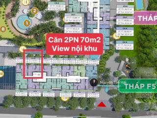 Căn góc 2pn diện tích 70m2 toà f5, giá 10,6 tỷ, view nội khu, toà sun feliza cầu giấy