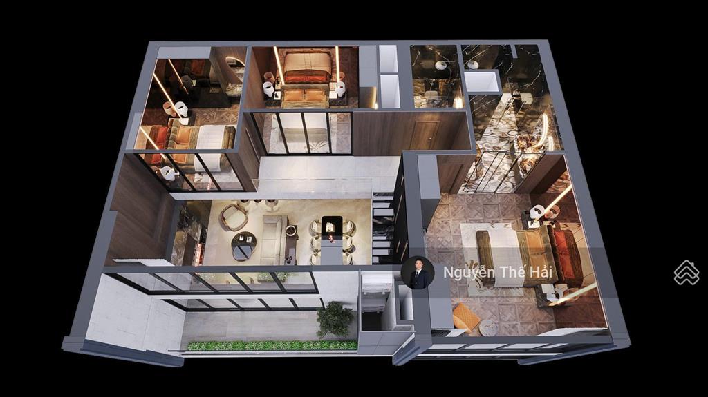 Căn duplex 4pn tầng 18, ban công hướng nam view công viên, giá 32,4 tỷ, noble crystal tây hồ