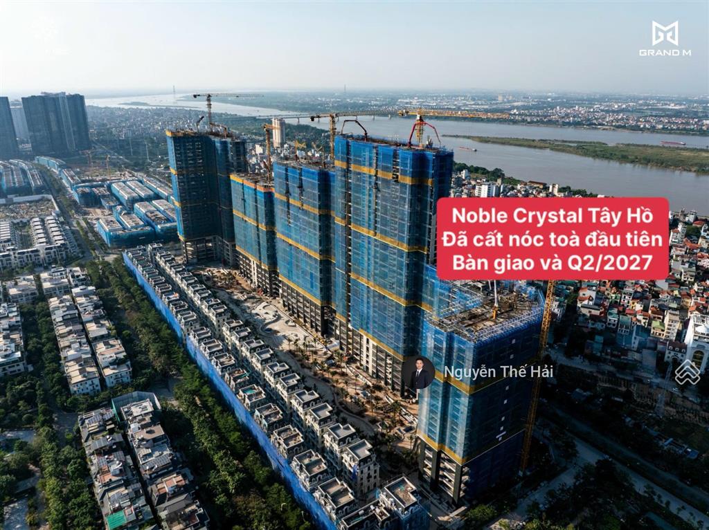 Căn góc duplex 4pn tầng 18 tòa s4, có sân vườn bể bơi riêng, giá 48,1 tỷ, noble crystal tây hồ