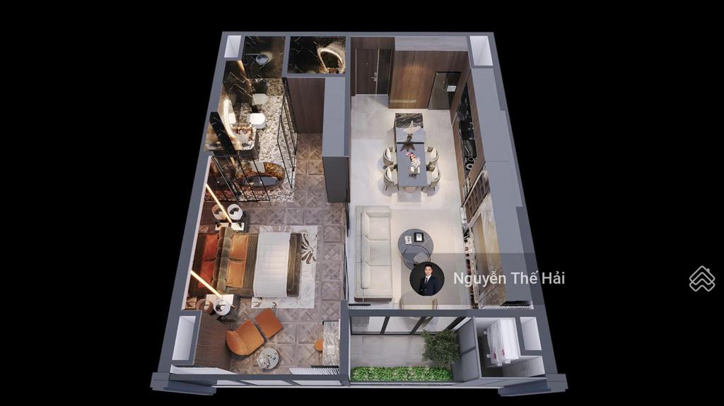 Căn 1pn diện tích nhỏ nhất, tầng 7 toà s5 hướng view sông, giá 10,3 tỷ, noble crystal tây hồ