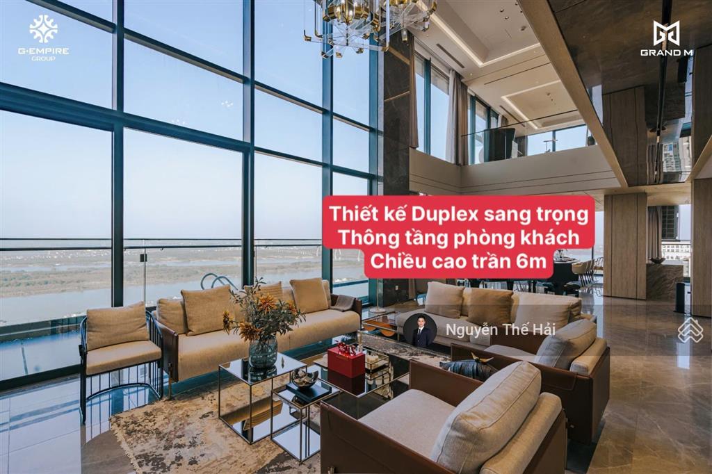 Căn góc duplex 5pn tòa s5, tầng 27 view sông hồng, có bể bơi riêng, 58,3 tỷ, noble crystal tây hồ