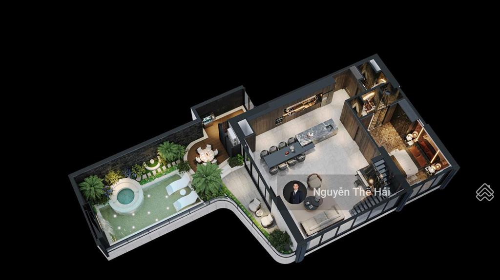 Căn góc duplex 5pn tòa s5, tầng 27 view sông hồng, có bể bơi riêng, 58,3 tỷ, noble crystal tây hồ