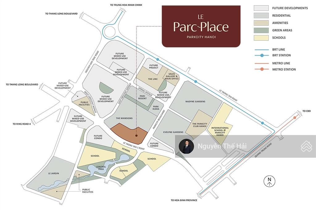 Căn penthouse sky villa 5pn tòa a, 592m2, giá 45 tỷ, view công viên, le parc place  parkcity