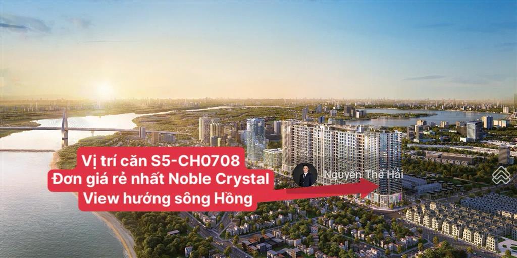 Căn hộ 3pn giá hời tòa s5 diện tích 164m2, hướng view sông, giá 20,3 tỷ tòa noble crystal tây hồ