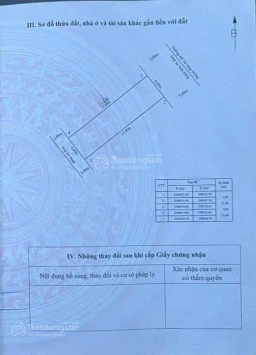 Bán mảnh đất 60m2 ngang 4m tại đường đôi 30m thuộc lô 27 lê hồng phong