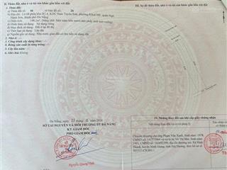 Bán đất doãn uẩn  mỹ an, gần đh kinh tế, đh kiến trúc, dòng tiền ổn