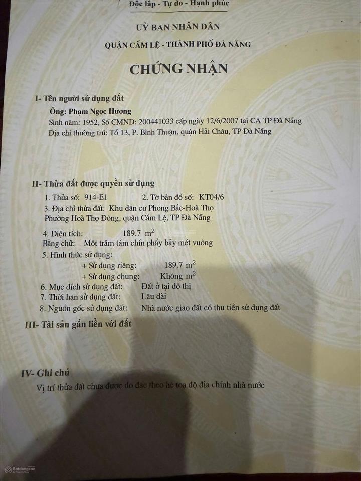 Đất đẹp phong bắc 7, ngang 10m, hiếm, dt 190m, gần công viên. giá 7.8 tỷ
