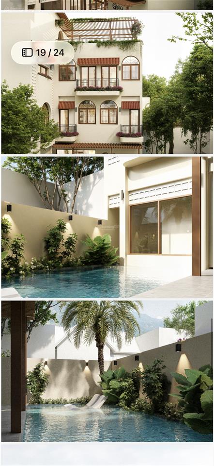 Cho thuê villa hồ bơi cao cấp, phong cách hiện đại tại khu đầu tuyến sơn trà.