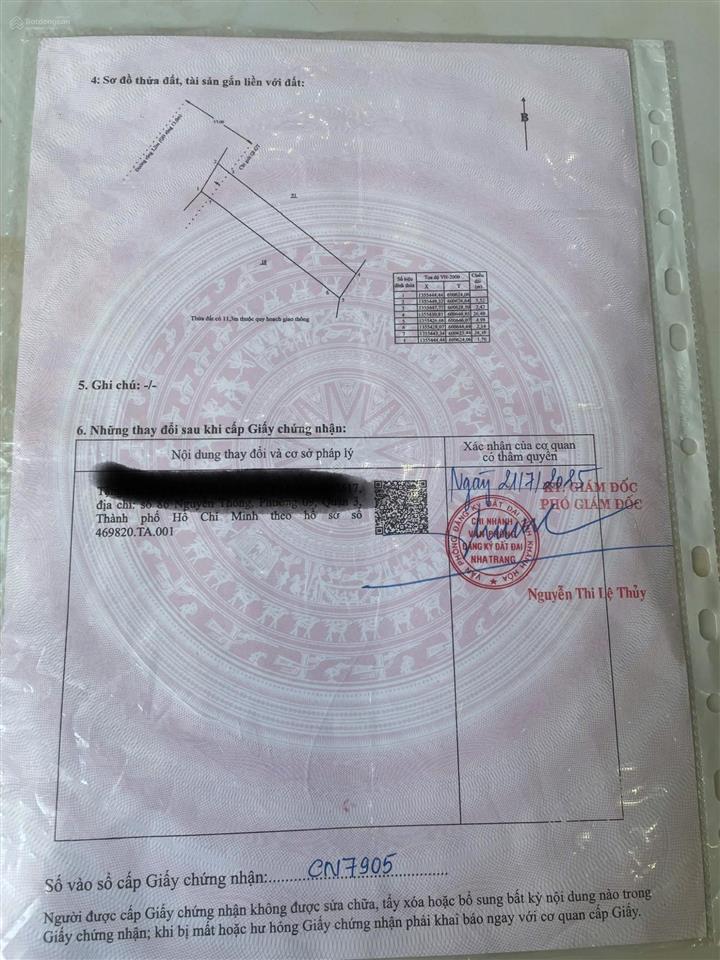 Đất hẻm lương đình của (hẻm xe hơi 7m), 24/120 lương đình của, giá 5 tỷ 5, dt 147m2