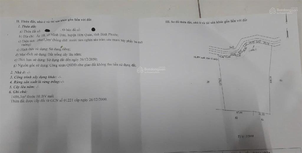 Chính chủ bán gấp đất vườn minh đức, hớn quản, bình phước, giá thỏa thuận, diện tích hơn 2,8ha