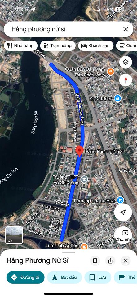 Chào bán lô đường hằng phương nữ sĩ  view công viên  gần võ chí công