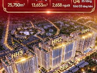 Chỉ 5,2 tỷ căn hộ 2pn diện tích 75m2 dự án the flame vine hinode royal park hoài đức.  0966 761 ***