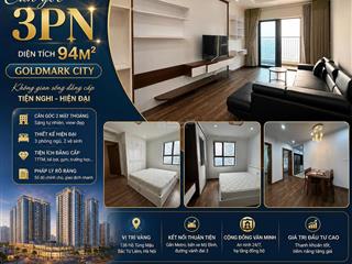 Bán căn góc 3n ban công đông nam chung cư goldmark city hồ tùng mậu. dt 94m2 giá 7,8 tỷ. 0966 761 ***