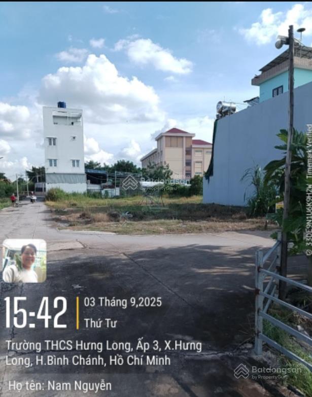 Bán đất đường đoàn nguyễn tuấn, gần trường học hưng long, bình chánh, giá rẻ