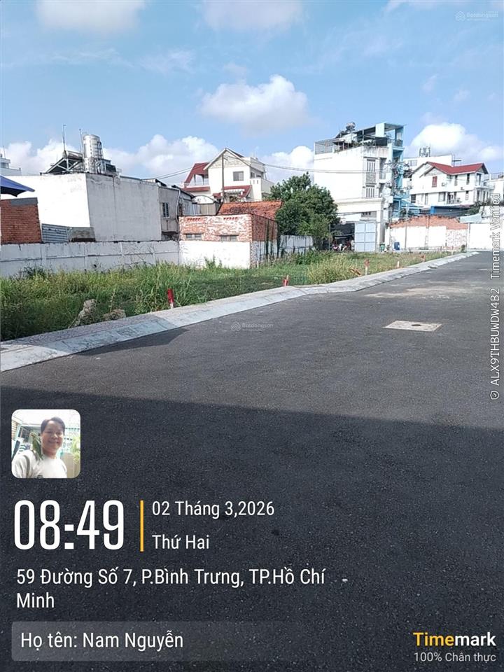 Lô đất // đường nguyễn duy trinh // đường số 7 bình trưng đông, quận 2
