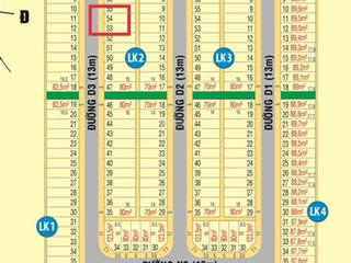 Khu dân cư trung quân  lk254(80m2) giá 745tr, bàu bàng, golden future city