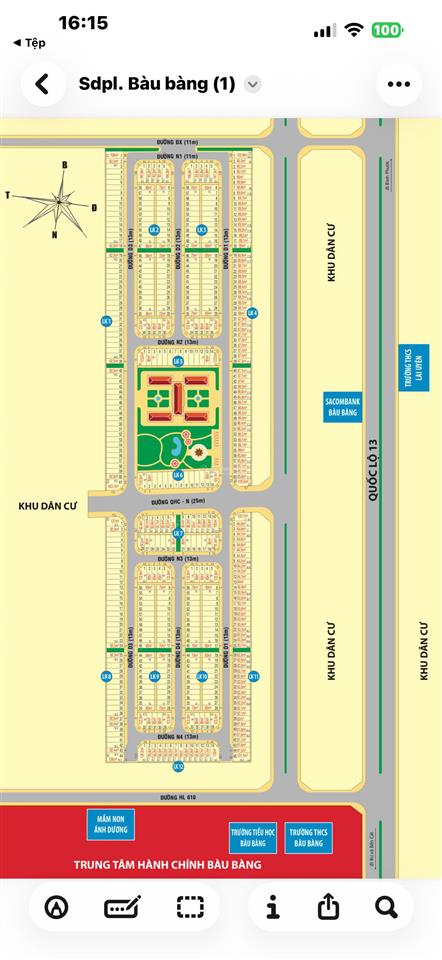 Khu dân cư trung quân  bàu bàng, cần bán lô lk4  2x, 88,5m2 giá 750tr, hồ chí minh