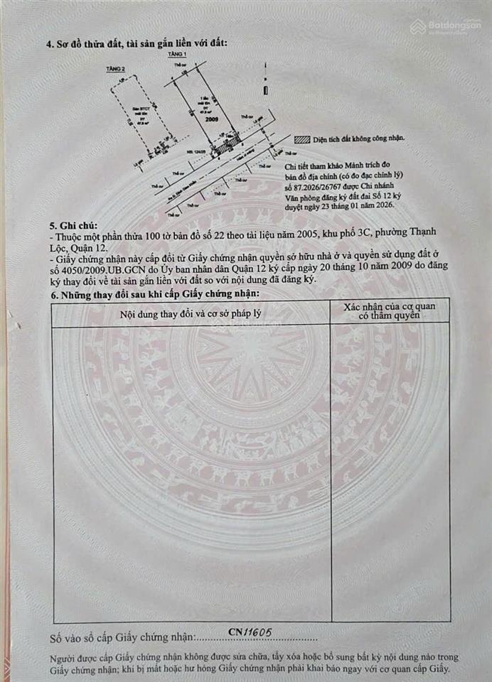 Bán nhà riêng tại thạnh lộc 19, 4,48 tỷ, 52m2, 2pn, 3wc, hướng đông nam