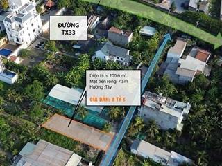 Bán đất thổ cư tại thạnh xuân 33, 8,5 tỷ, 200 m2, hàng hiếm uy tín