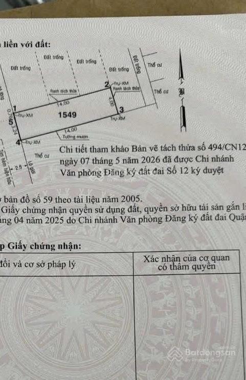 Bán đất tại thạnh xuân 52, 2,69 tỷ, 56m2, đẹp, nhiều tiện ích