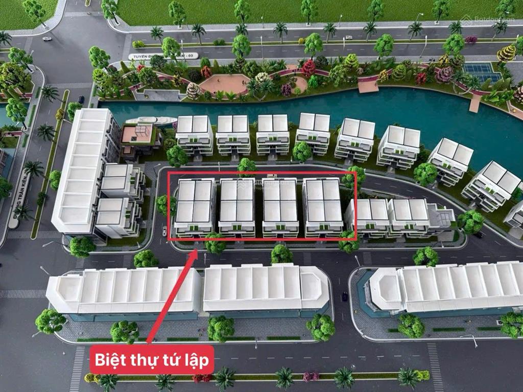 Sở hữu biệt thự 126m2 tại bạch đằng 1288, mặt tiền 9m. giá chỉ 11,1 tỷ (100%)