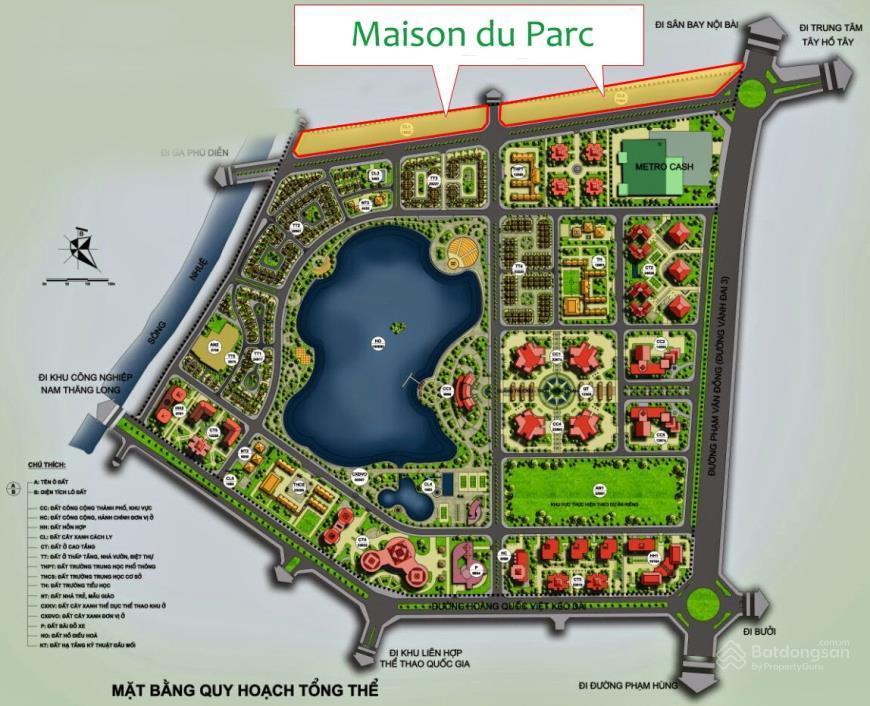 Cần bán gấp shophouse tại dự án maison du parc thuộc khu đô thị thành phố giao lưu