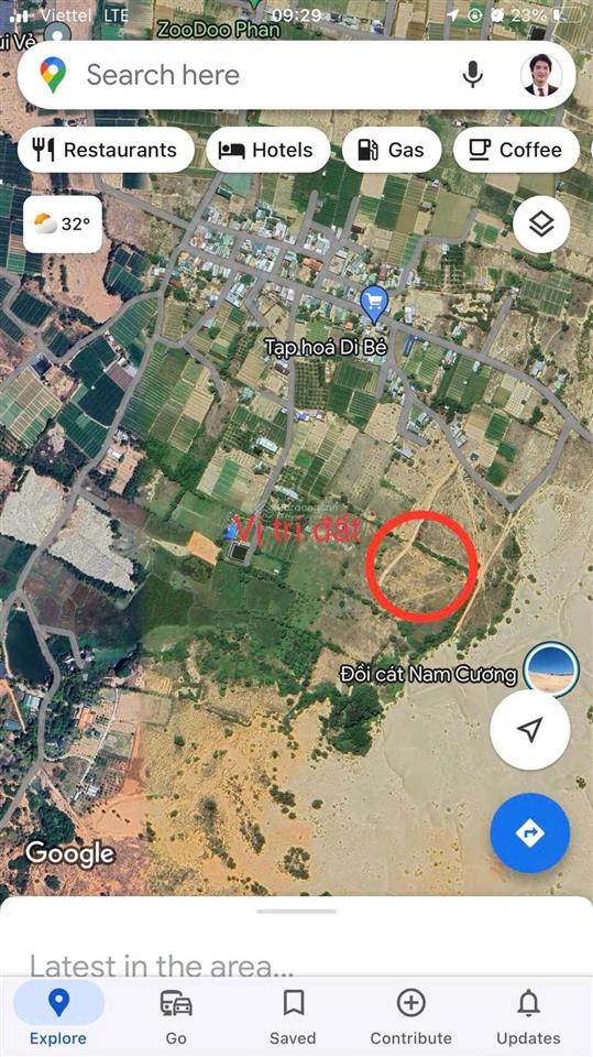 Bán đất tại kdl đồi cát nam cương, tp. phan rang, giá 350 nghìn / m2, diện tích 2000 m2 hàng hot