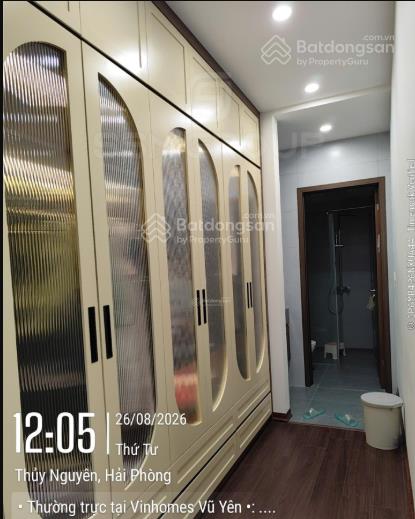 Cho thuê căn hộ có 3 phòng ngủ tại vinhomes vũ yên, sát cạnh tttm vincom. giá 15 triệu/tháng